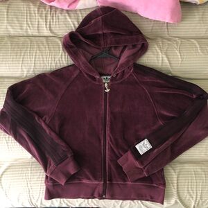 Adidas Velour Zip Hoodie